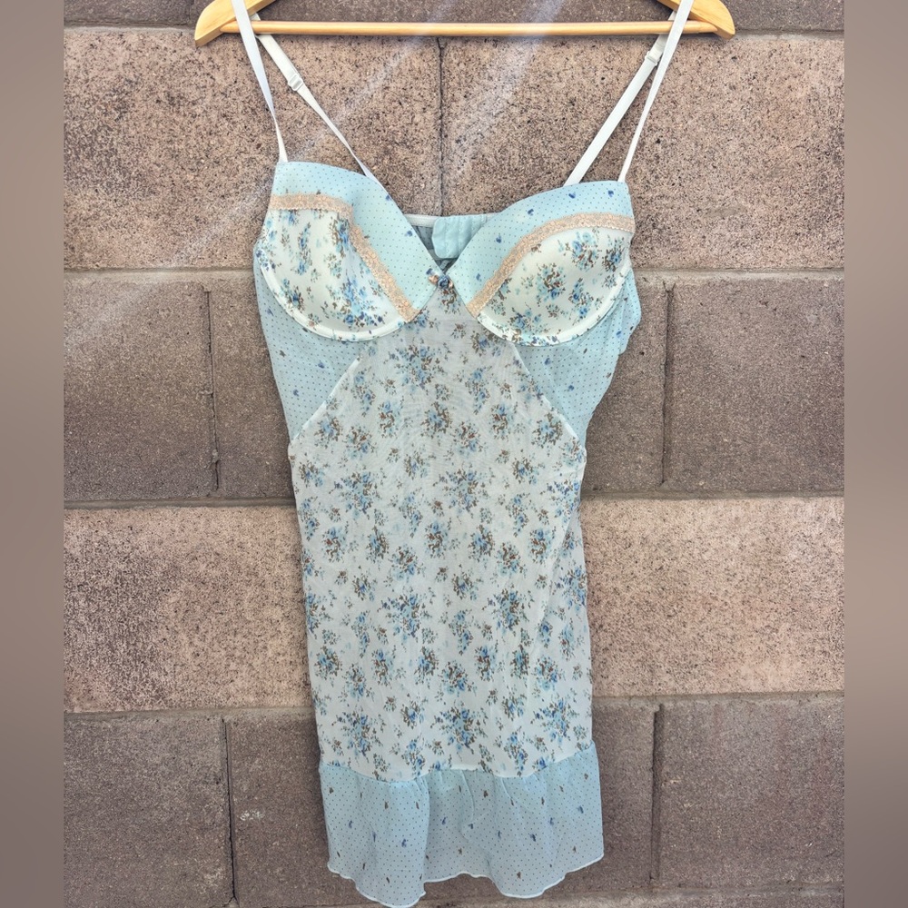 Floral Lace Trim Chemise